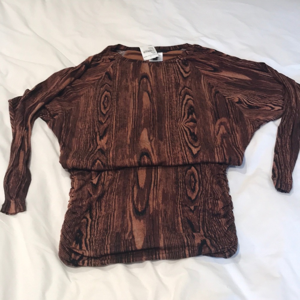 Bcbg woodgrain dress s